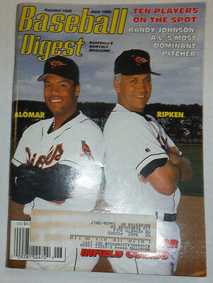Baseball Digest Magazine Alomar & Cal Ripken June 1996 020315R