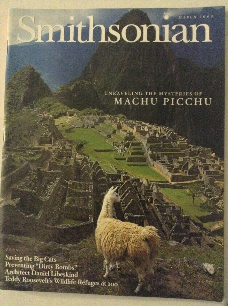 Smithsonian Magazine Machu Picchu & Big Cats March 2003 052619nonrh