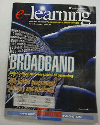 E-Learning Magazine Broadband ADL Unites March 2001 FAL 071615R