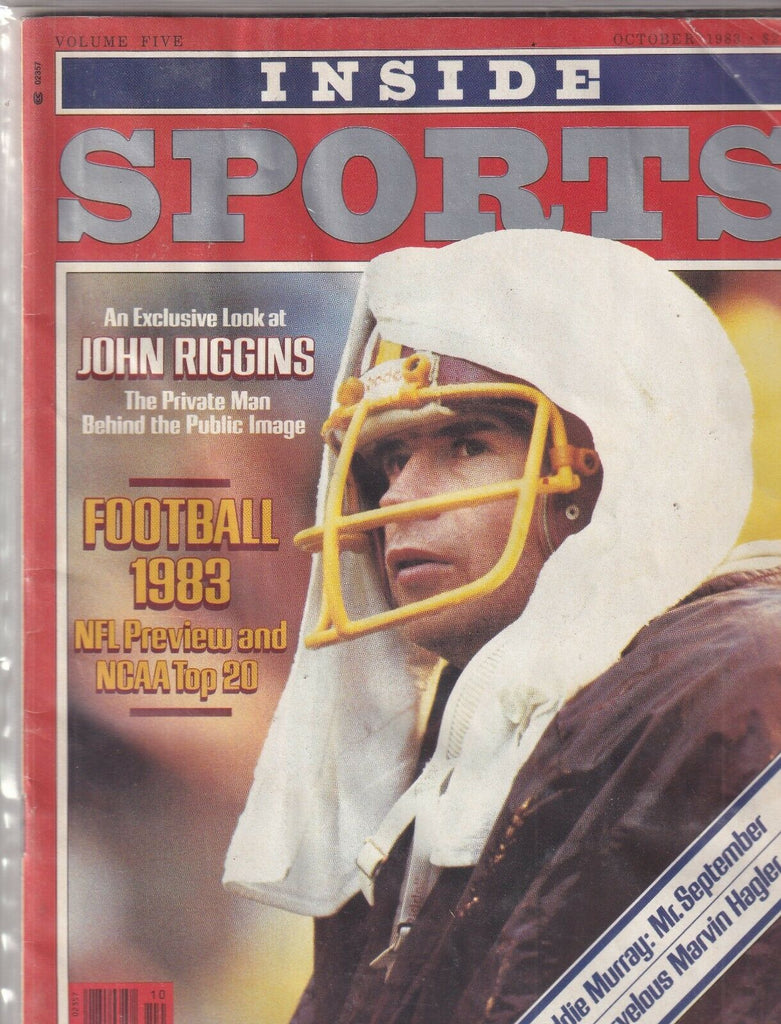 Inside Sports Mag John Riggins NFL Preview October 1983 092319nonr