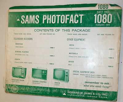 Sams Photofact Magazine Bradford & Zenith No.1080 February 1970 022415r
