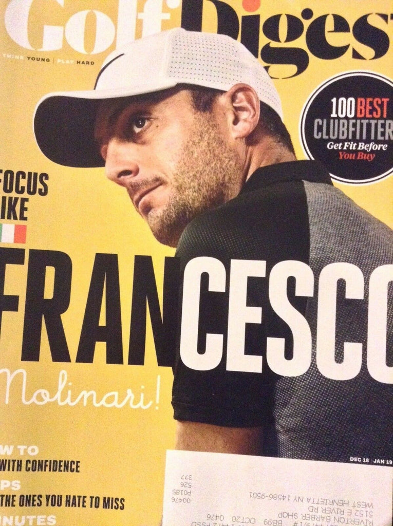 Golf Digest Magazine Focus Like Francesco December 2018 011219nonrh
