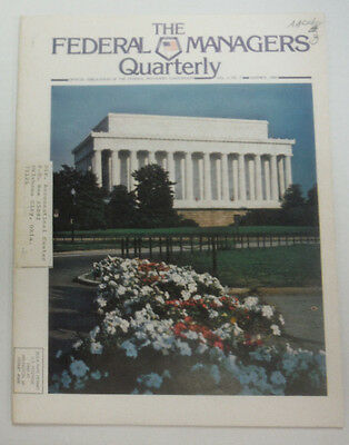The Federal Managers Quarterly Magazine Retirement Cost Summer 1984 FAL 070715R