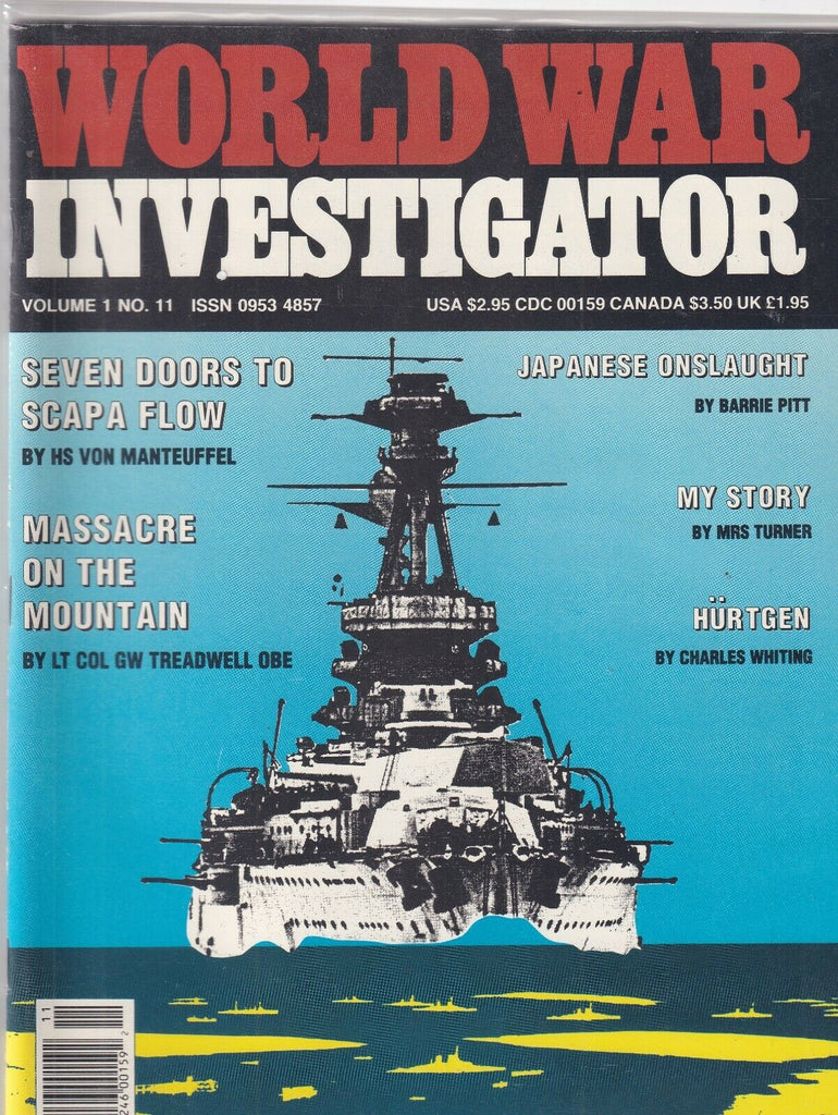 World War Investigator Seven Doors To Scap A Flow Vol.1 No.11 1990s 092419nonr