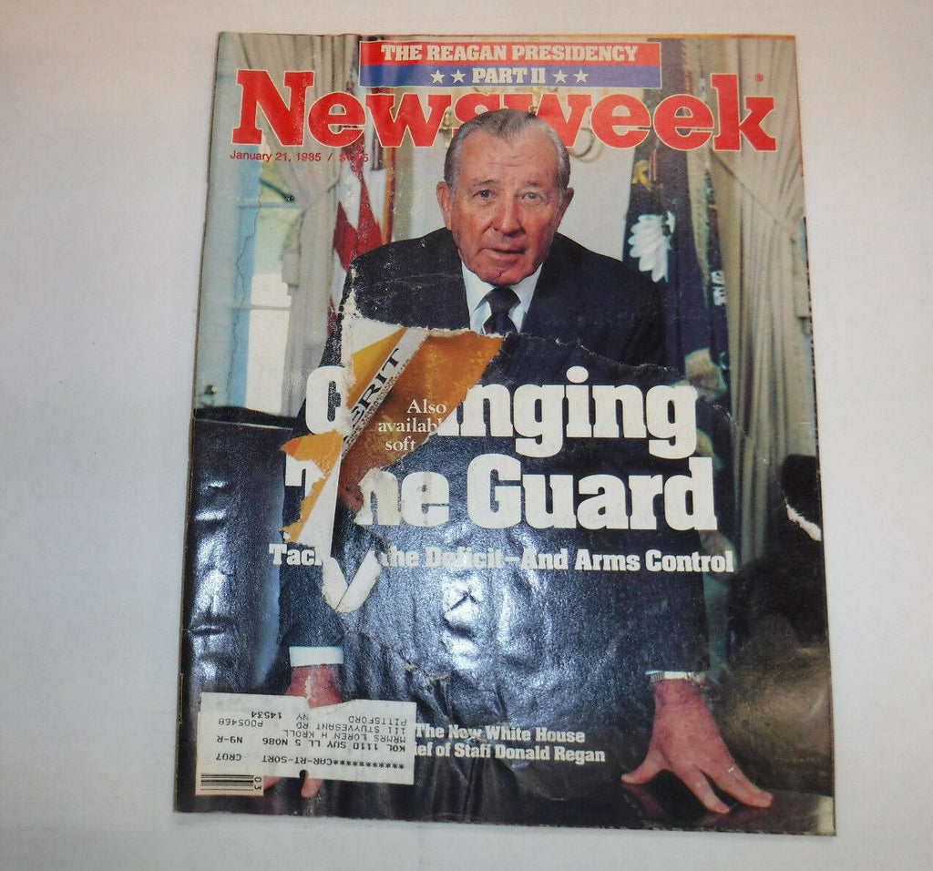 Newsweek Magazine Chief Of Staff Donald Reagan January 21, 1985 101916R