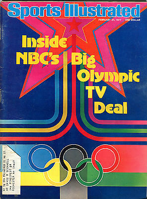 Sports Illustrated Magazine February 21, 1977 NBC's Olympic TV Deal EX 010716jhe