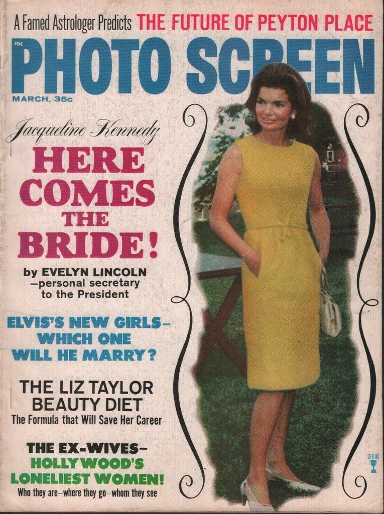 Photo Screen March 1966 Jacqueline Kennedy Elizabeth Taylor 072219AME