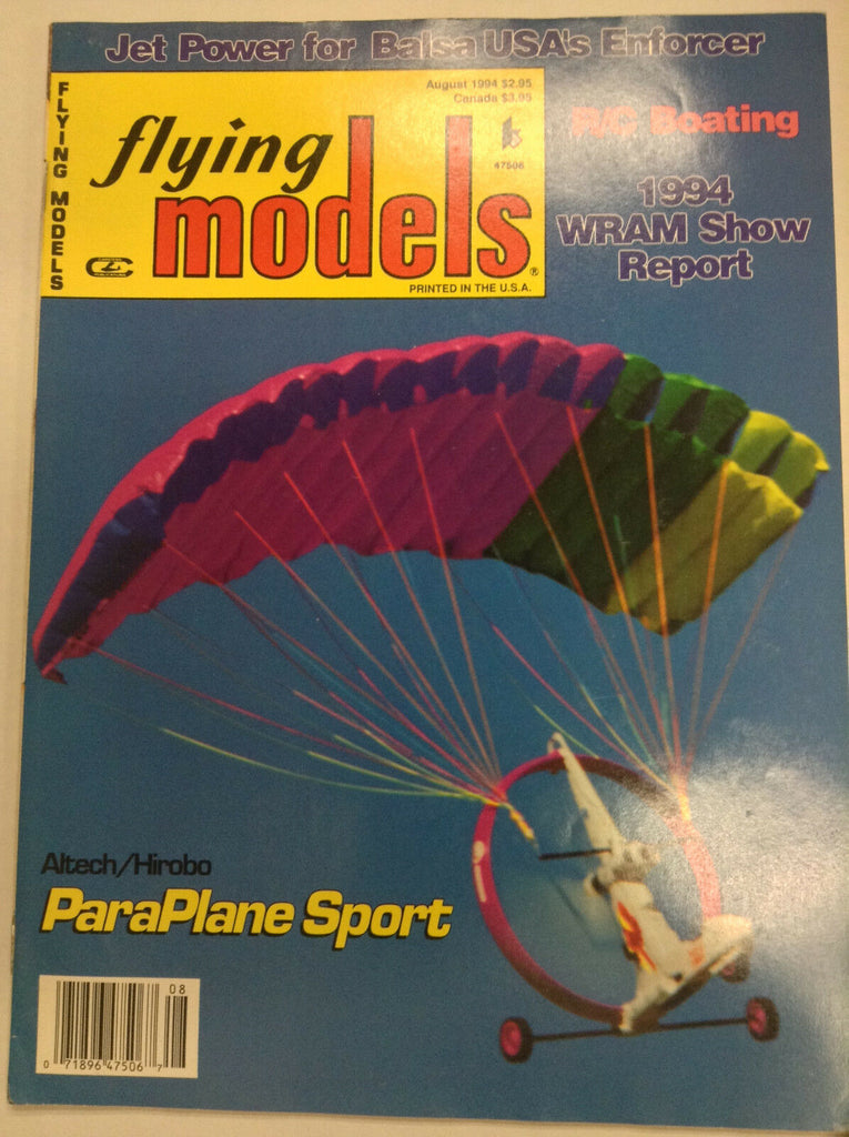 Flying Models Magazine ParaPlane Sport WRAM Show August 1994 040917nonrh2