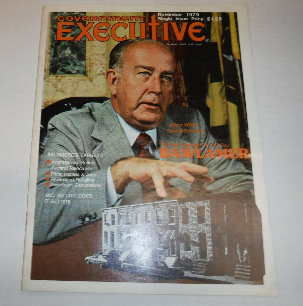 Government Executive Magazine William Donald Schaefer November 1979 FAA 102016R