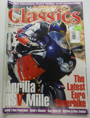 Motorcycle Classics Magazine Aprilia RSV Mille October 1998 012615R