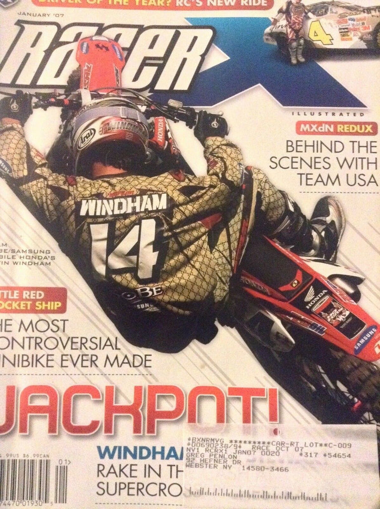 Racer X Magazine Kevin Windham MXdn Redux January 2007 121818nonrh2