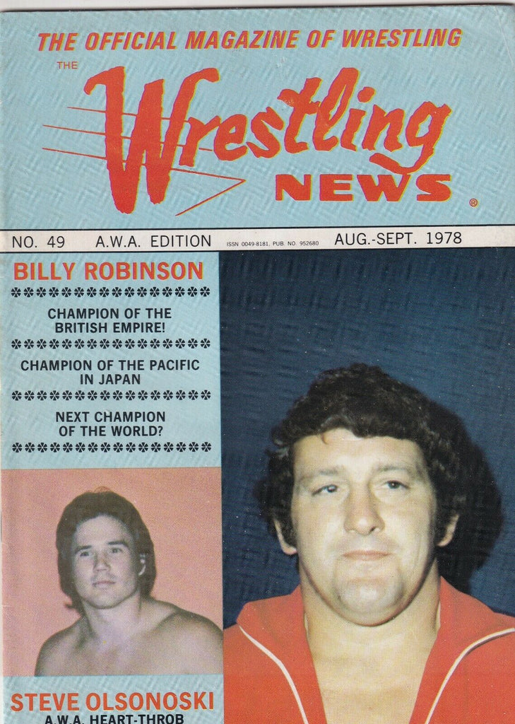 Wrestling News Billy Robinson Steve Olsonoski August/September 1978 062219nonr