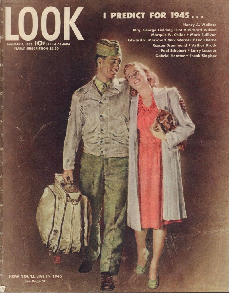 Look January 9 1945 Henry Wallace Edward Murrow Max Werner 011419DBE