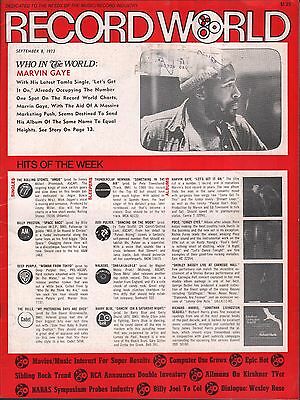 Record World September 8 1973 Marvin Gaye w/ML EX 120415DBE
