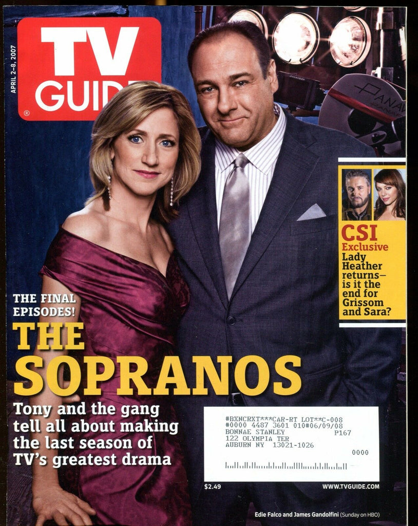 TV Guide Magazine April 2-8 2007 The Sopranos EX w/ML 022217nonjhe