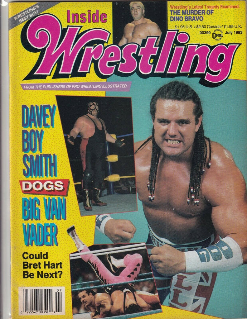Inside Wrestling Magazine Davey Boy Smith Van Vader July 1993 060319nonr