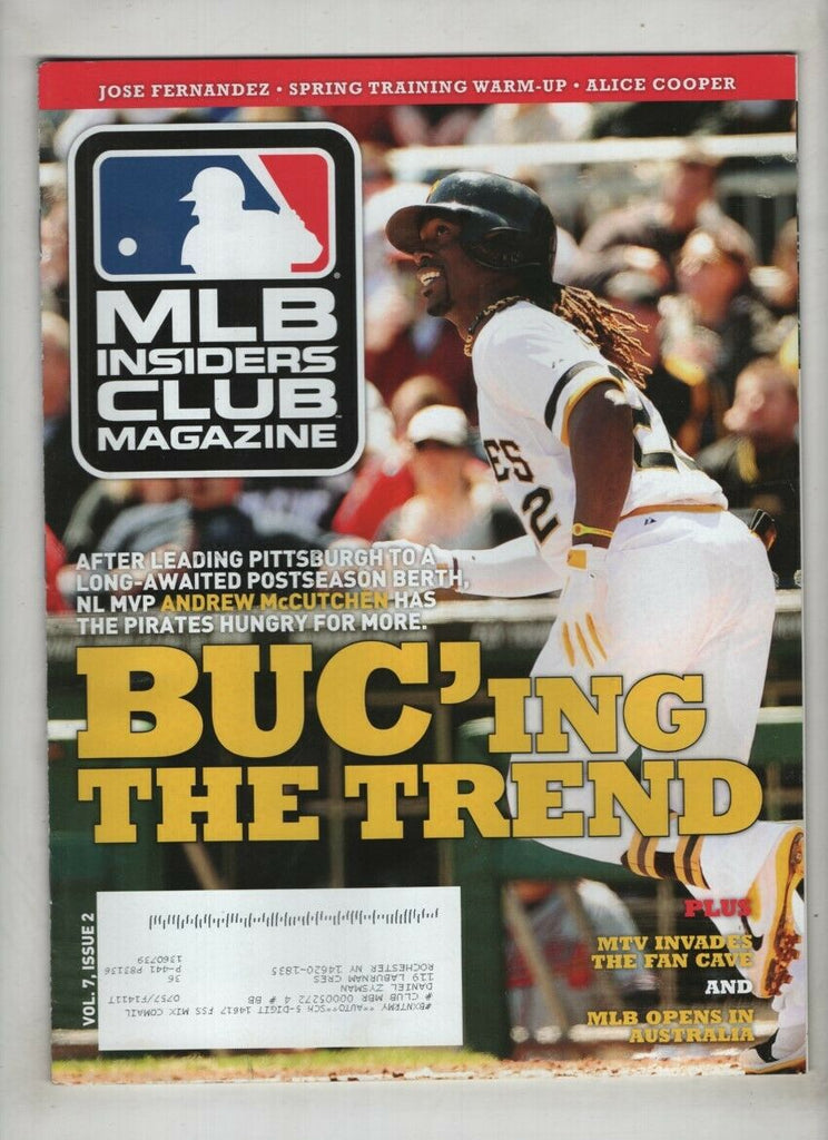 MLB Insider's Club Mag Andrew McCutchen Vol.7 No.2 February 2014 021721nonr