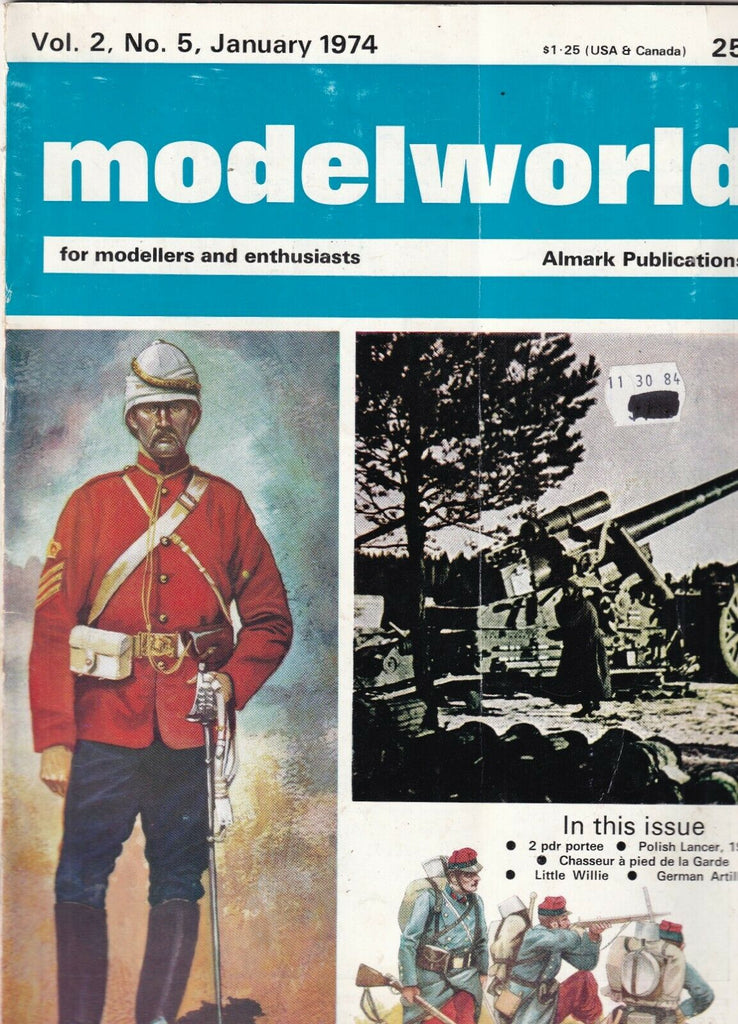 Model World Mag Little Willie & German Artillery January 1974 092319nonr