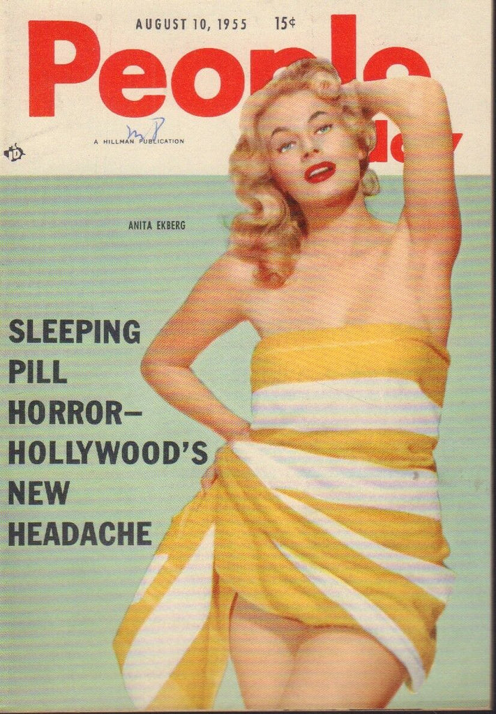 People Today Digest August 10 1955 Anita Ekberg Cheesecake Pin Up 091318AME