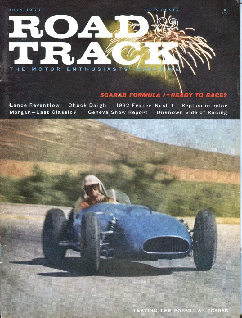 Road & Track Magazine July 1960 Formula 1 Scarab VG No ML 031417nonjhe