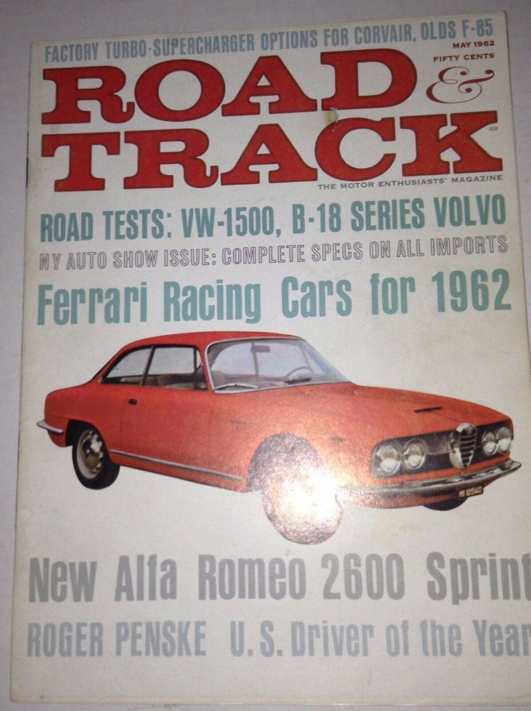 Road & Track Magazine Ferrari & VW-1500 & B-18 May 1962 041917nonrh