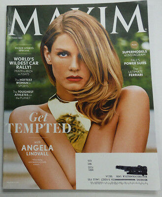 Maxim Magazine Angela Lindvall The Ultimate Ferrari October 2014 102814R