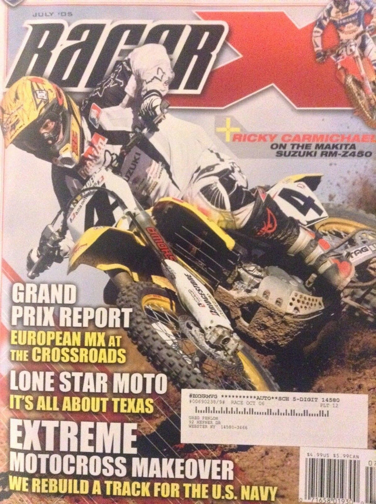 Racer X Magazine Ricky Carmichael Grand Prix July 2005 121818nonrh2