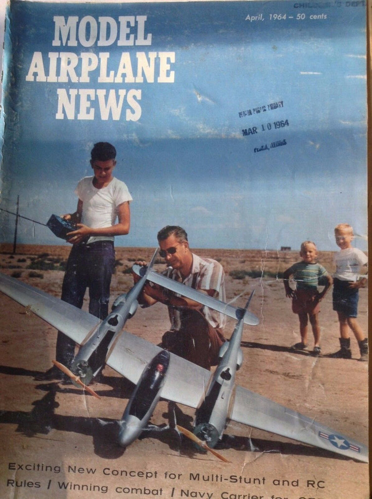 Model Airplane News Magazine Bolero Mauler April 1964 082317nonrh