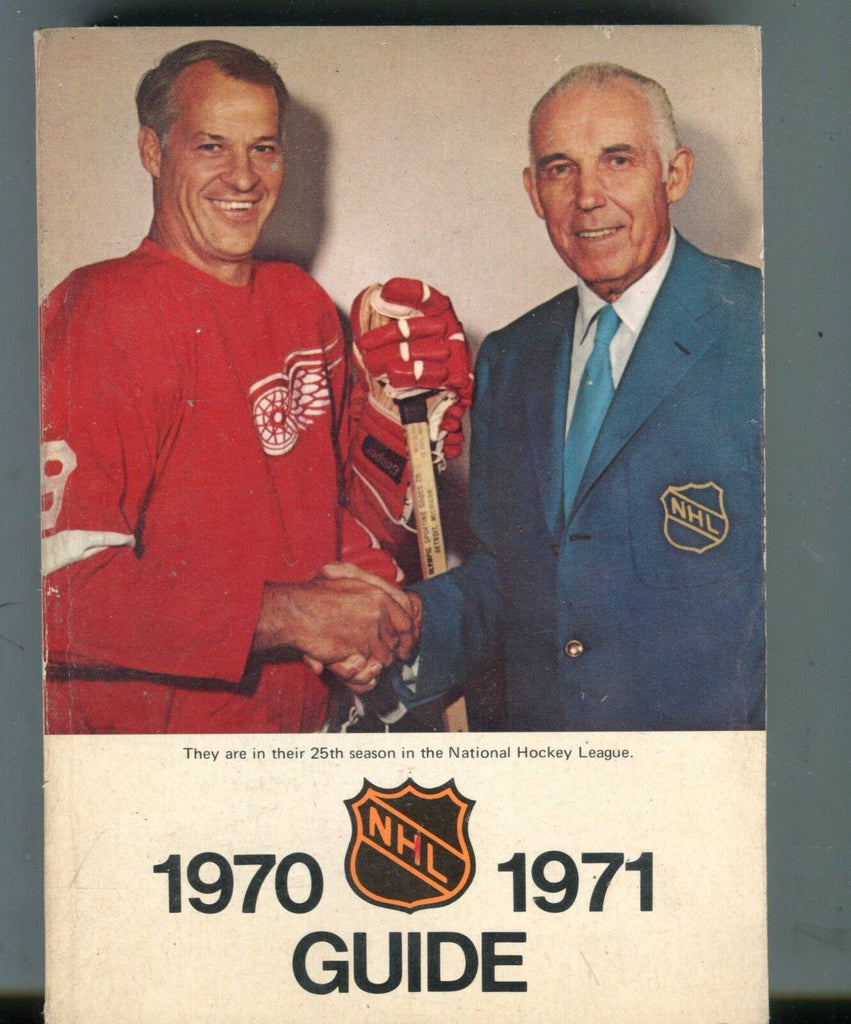NHL 1970-1971 Guide Gordie Howe VG 051817nonjhe