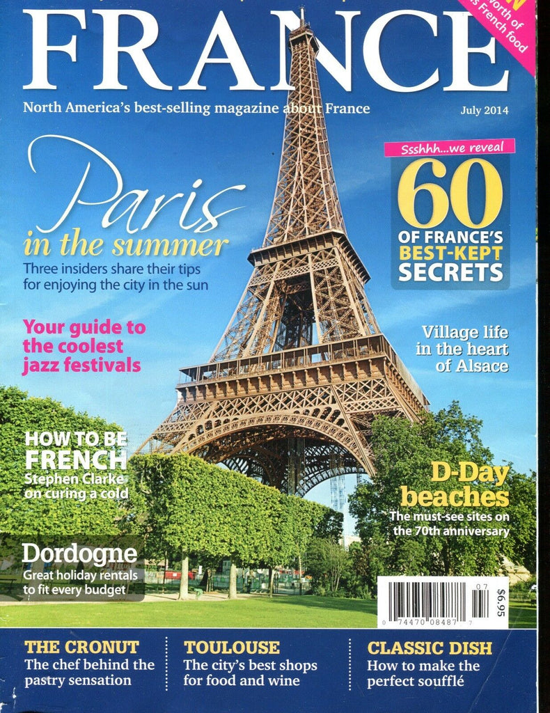 France Magazine July 2014 Paris In The Summer EX No ML 012517jhe