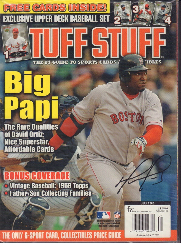 Tuff Stuff Magazine July 2006 David Ortiz Sealed 072217nonjhe