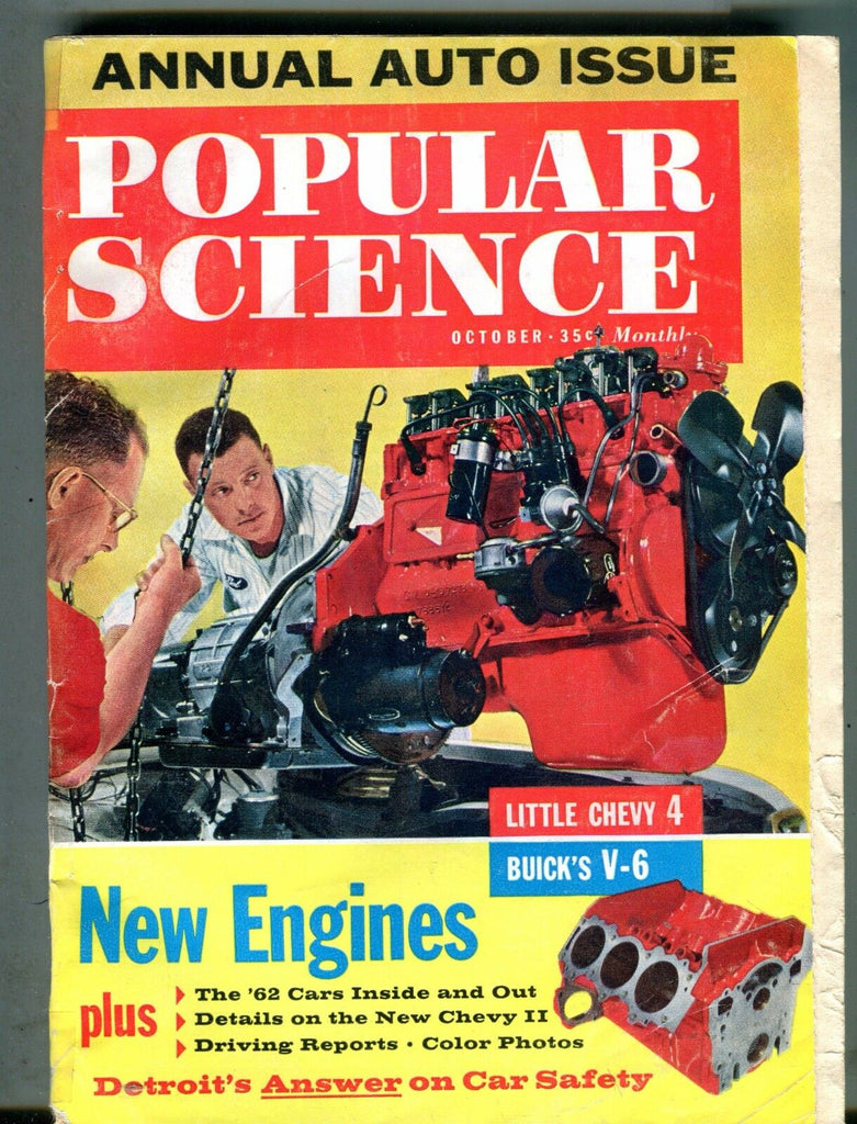 Popular Science Magazine October 1961 Little Chevy 4 Buick V-6 062317nonjhe