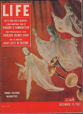 Life Magazine December 29 1952 Birthday, Salzburg Marionettes Gd 042116DBE