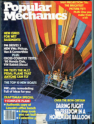 Popular Mechanics Magazine February 1980 Flight To Freedom EX 050216jhe