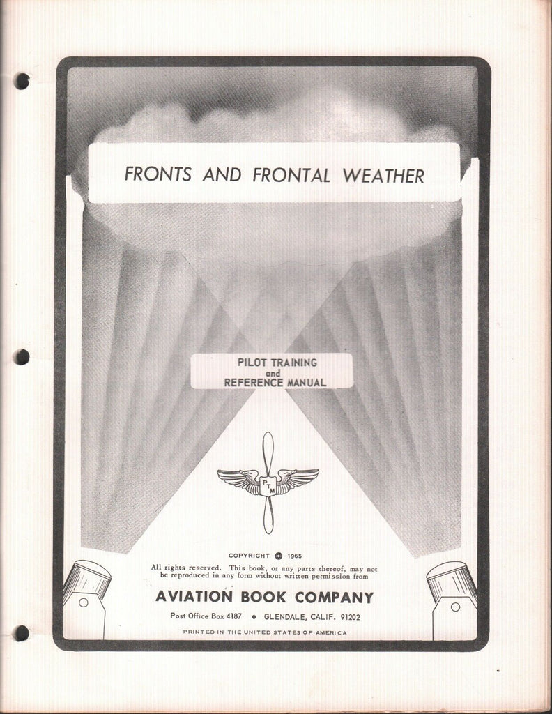 Fronts & Frontal Weather 1965 Pilot Training Reference Manual Aviation 121918AME