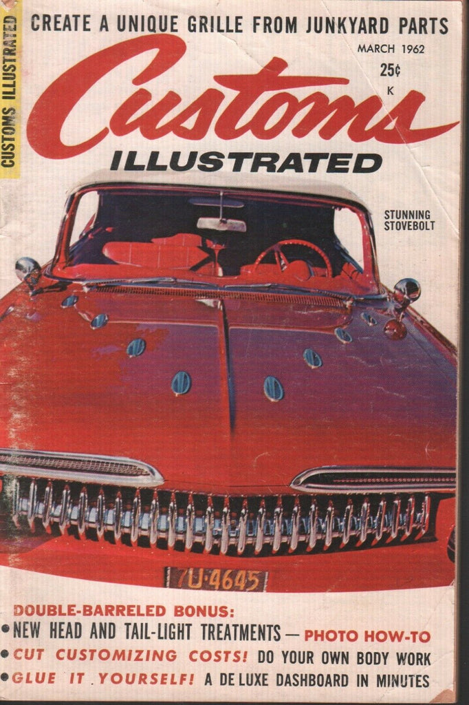 Custom Illustrated Vintage Magazine March 1962 Stunning Stovebolt 121518AME