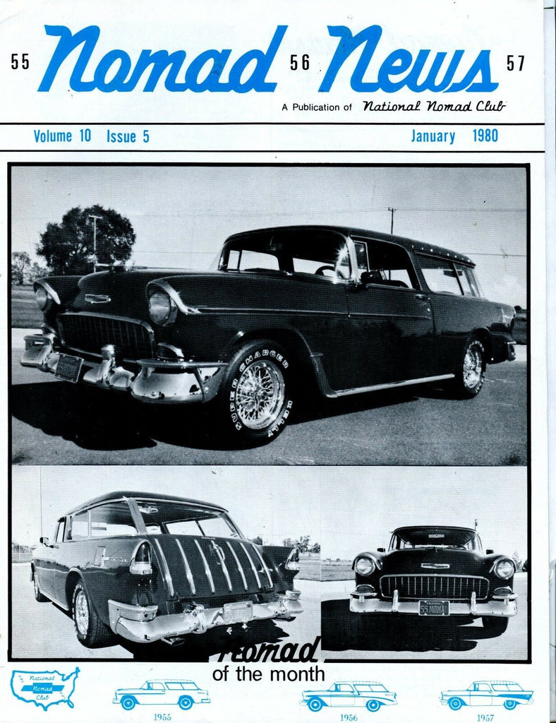 Nomad News Magazine January 1980 1955 Chevrolet EX 032817nonjhe