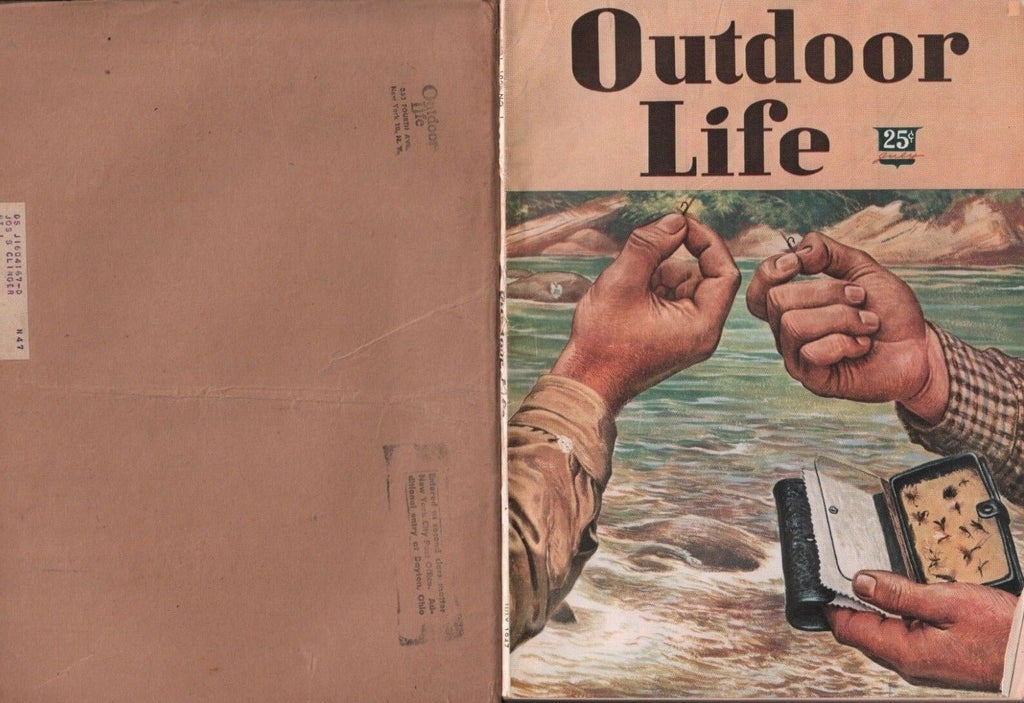 Outdoor Life July 1947 Ben East Lee Yeager wOriginal Brown Mailer 081618DBE