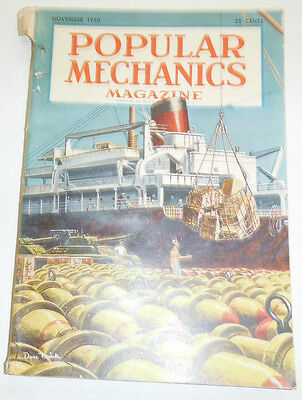 Popular Mechanics Magazine Typewrite Hideaway Trail Knives November 1950 091414R
