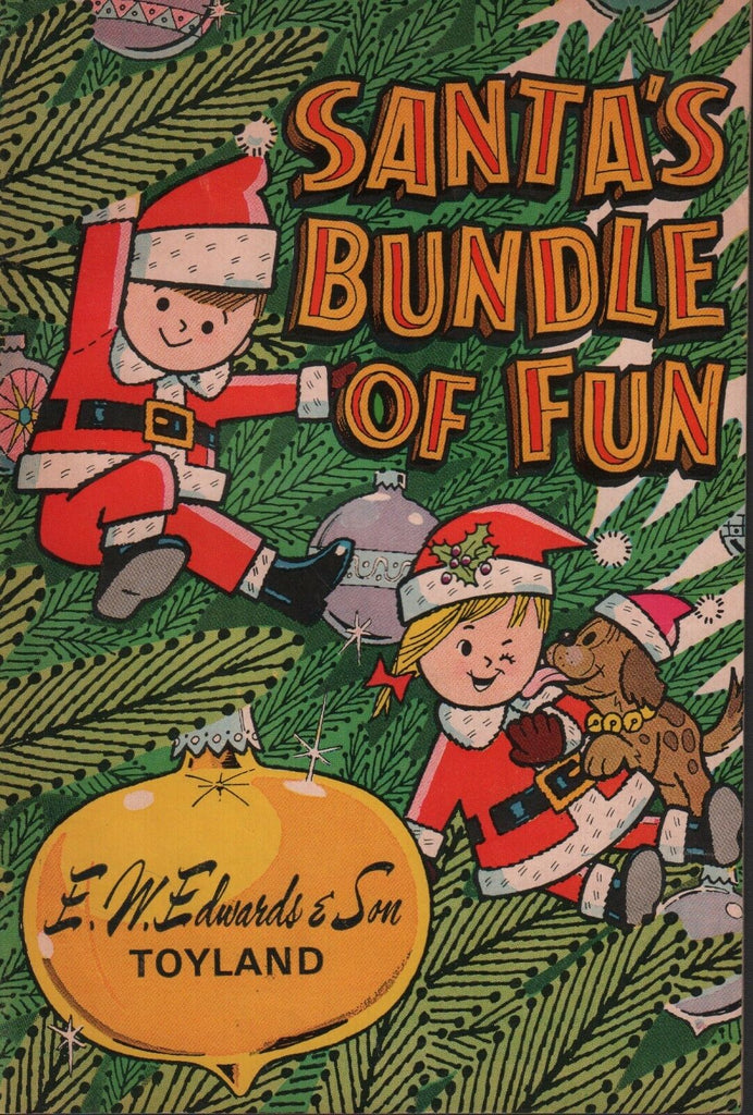 Santas Bundle of Fun 1989 E.W.Edward & Son Toyland Coloring Book 080818DBE