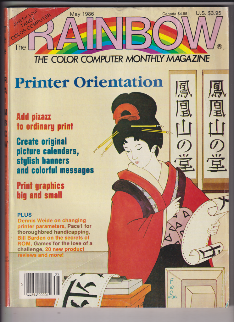 The Rainbow Mag Printer Orientation Add Pizazz May 1986 011320nonr