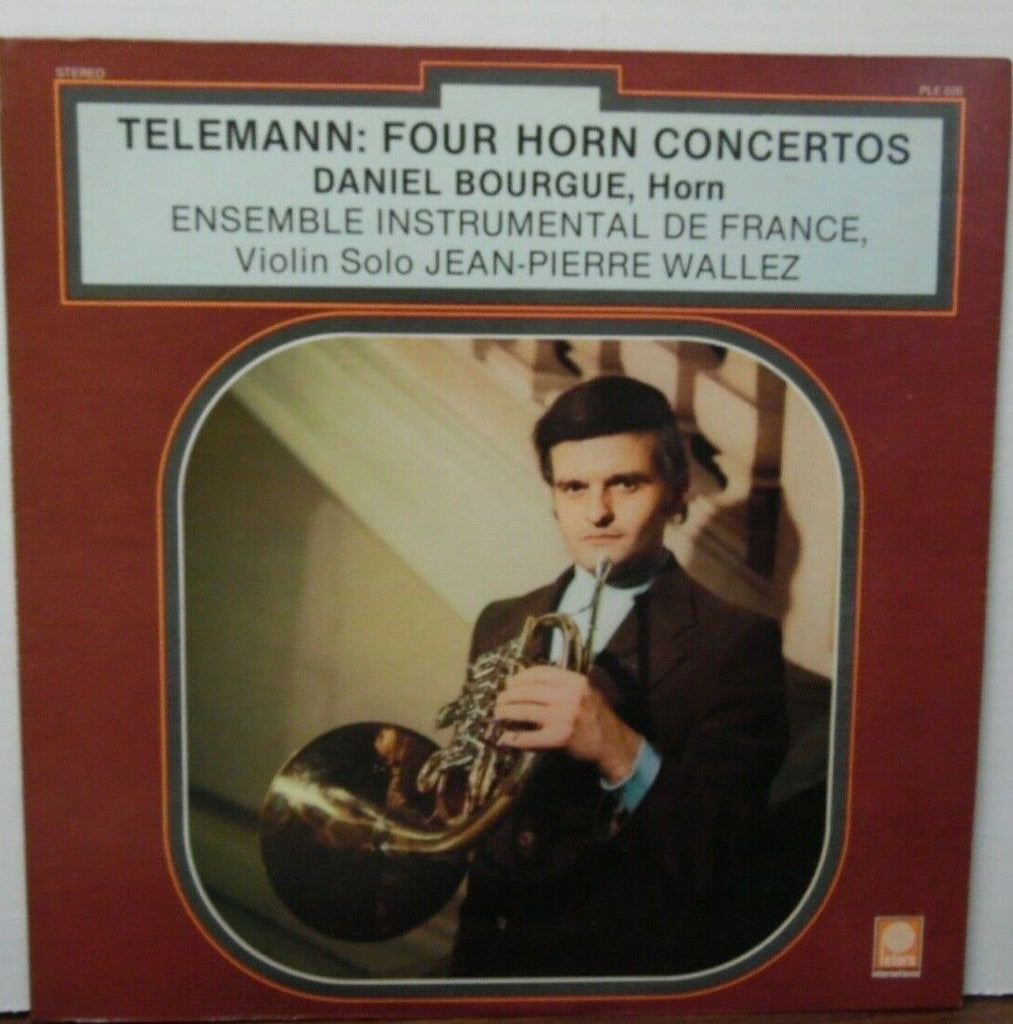 Telemann: Four Horn Concertos Daniel Bourgue, Horn vinyl PLE026 012520LLE