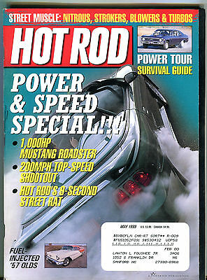Hot Rod Magazine May 1999 Power & Speed Special! EX 021716jhe