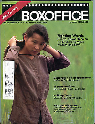 Box Office Magazine November 1993 Oliver Stone Heaven and Earth EX 040516jhe