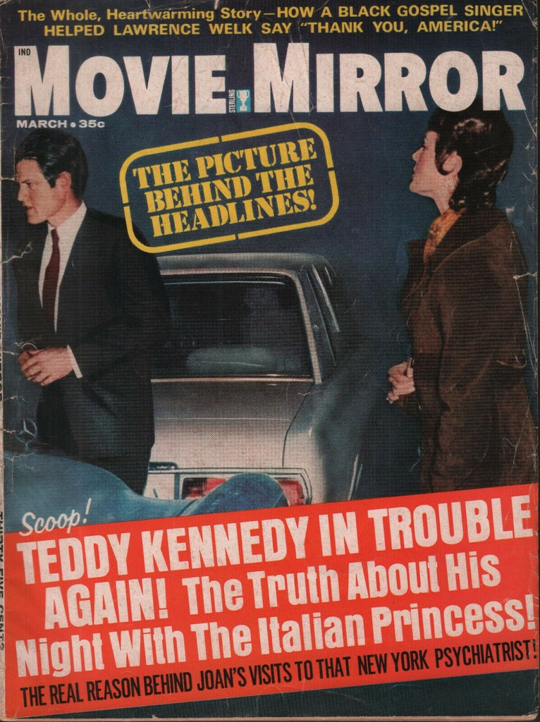 Movie Mirror March 1971 Ted Kennedy Joan Lawrence Welk Liz Taylor 071519AME