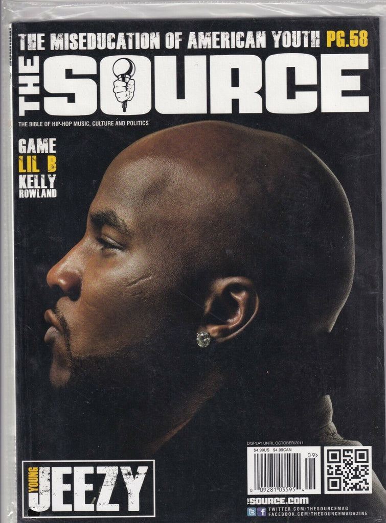 The Source Magazine Young Jeezy The Game Lil B Aug/Sept 2011 062519nonr