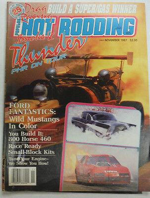 Popular Hot Rodding Magazine Wild Mustangs 800 Horse NO ML November 1987 051615R