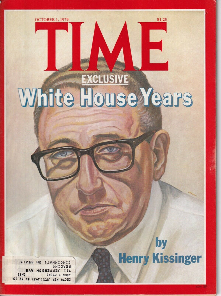 Time Magazine Henry Kissinger White House Years October 1, 1979 031919nonr