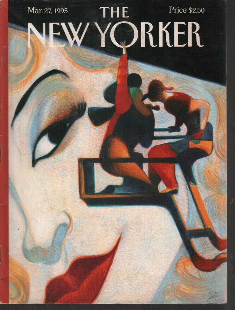 The New Yorker March 27 1995 Oscar Closeup by Lorenzo Mattotti Cover 121819AME