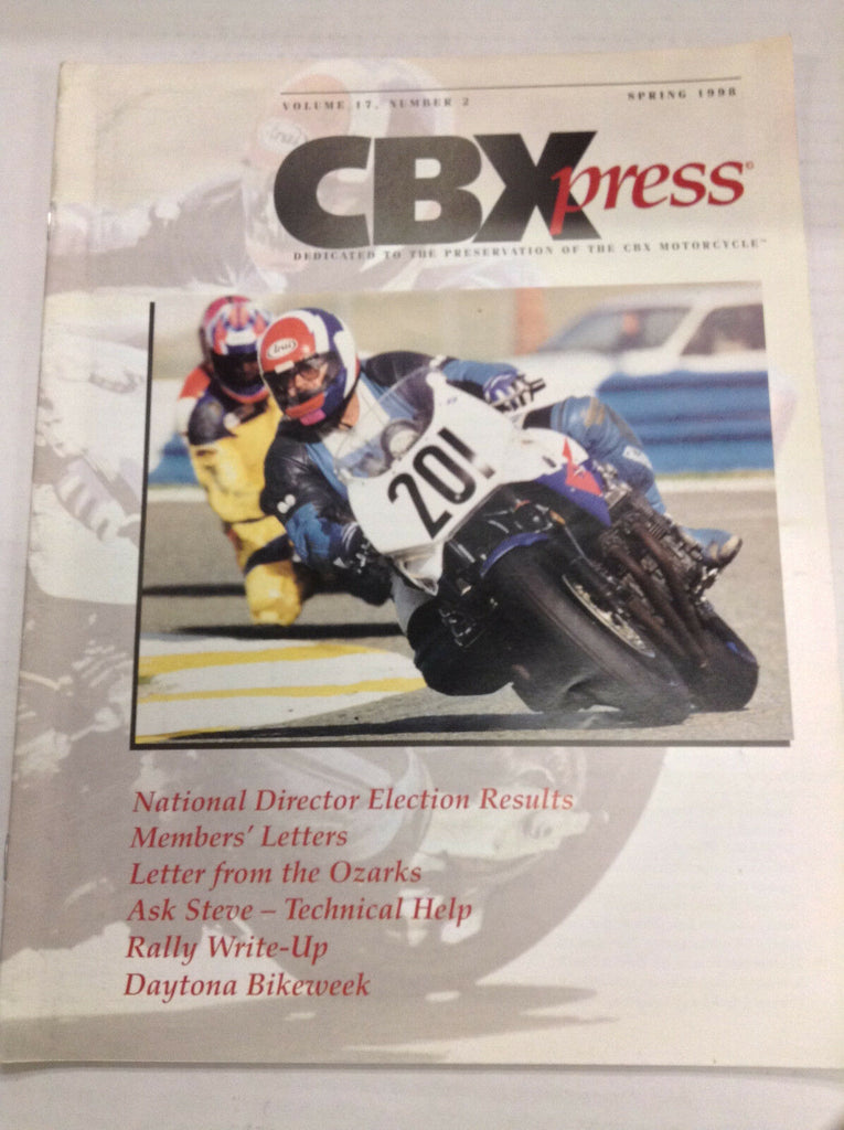 CBXpress Magazine National Director Election Results Spring 1998 040617nonr